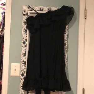Black one shoulder dress